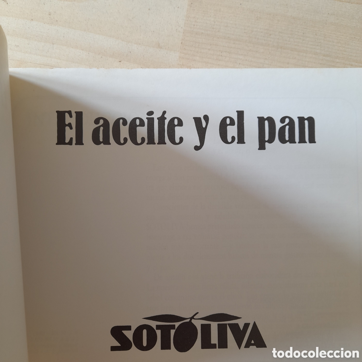 Libros de segunda mano: El aceite y el pan. Sotoliva - Foto 2