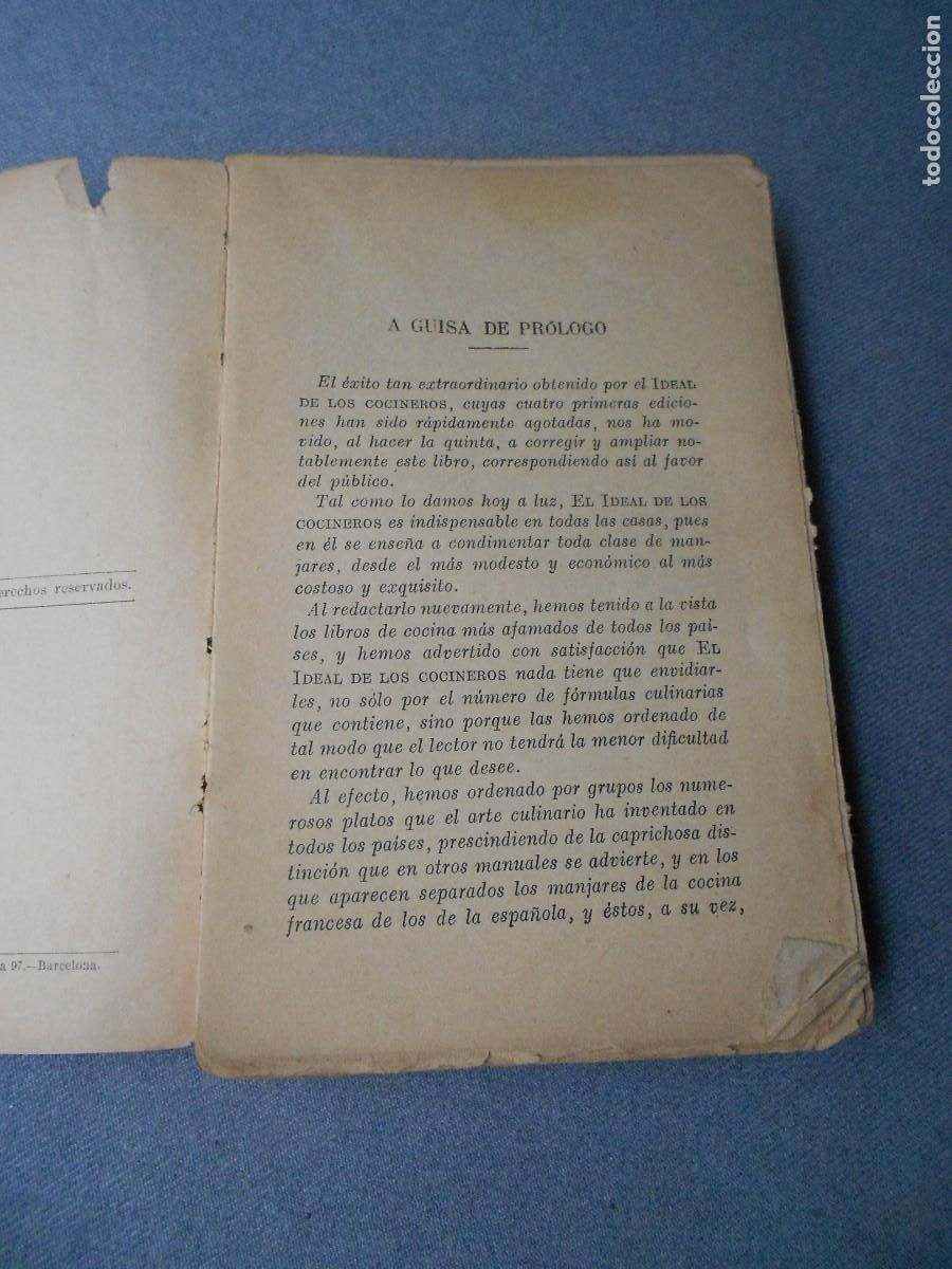 Libros de segunda mano: EL IDEAL DE LOS COCINEROS - Foto 2