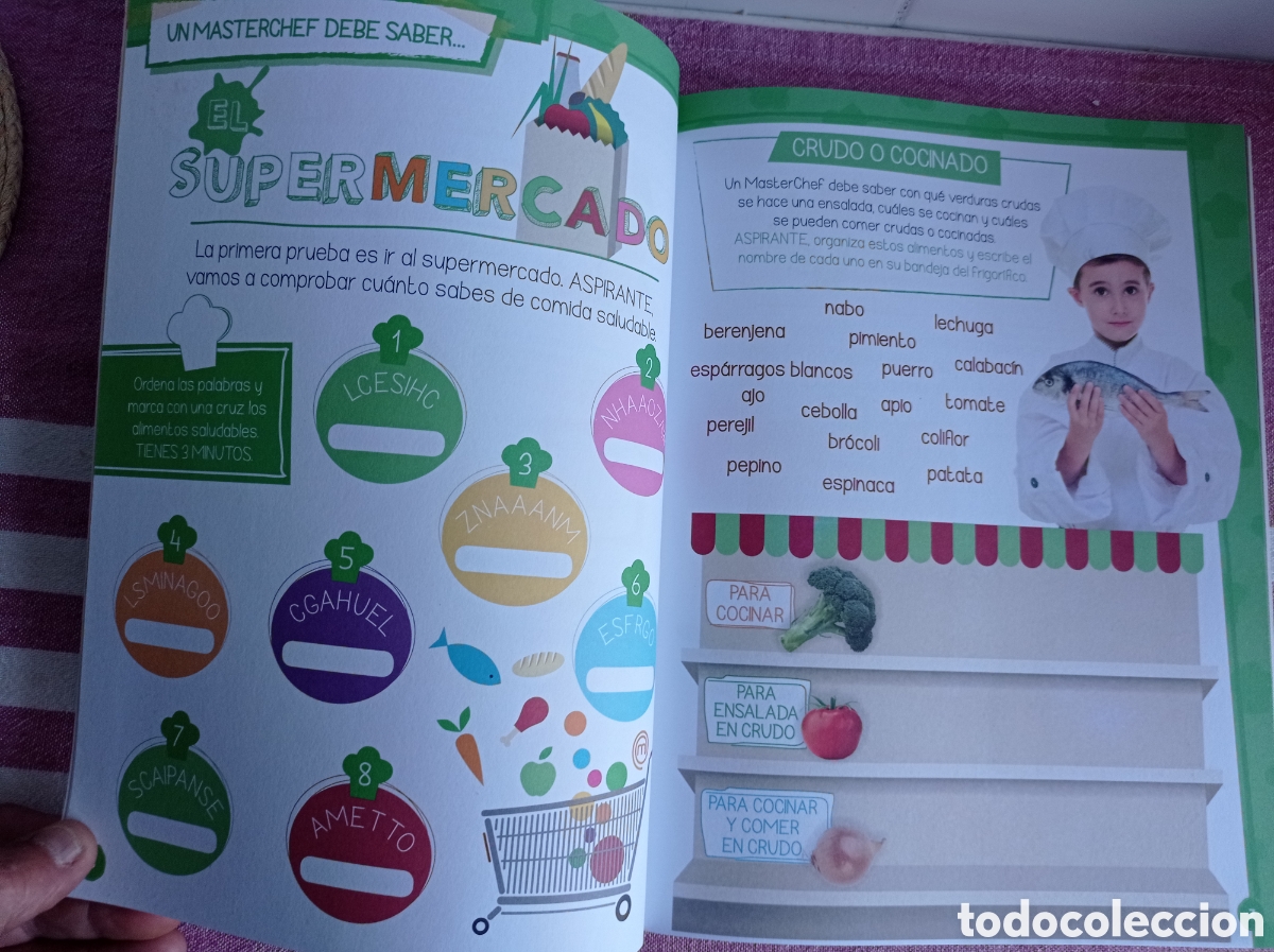 Libros de segunda mano: JUEGA CON MASTERCHEF JUNIOR, BUEN ESTADO - Foto 3