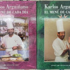 Libros de segunda mano: EL MENÚ DE CADA DIA. KARLOS ARGUIÑANO. NÚM 1 Y 2.