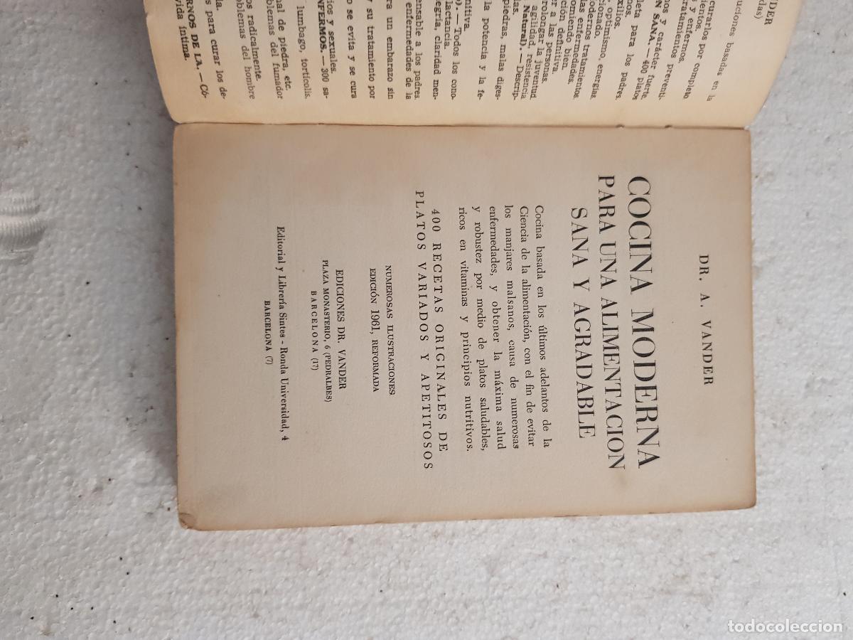 Libros de segunda mano: Cocina moderna - Dr. Vander - Foto 2