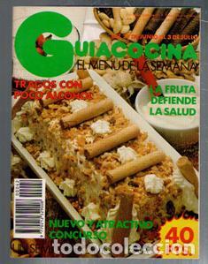 Livros em segunda m&atilde;o: Gu&iacute;a Cocina A&ntilde;o 2 n&ordm; 42. El men&uacute; de la semana. Junio 1983
