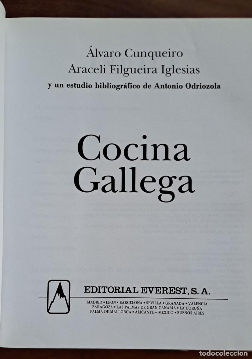 Libros de segunda mano: Cocina gallega. Everest - Foto 3