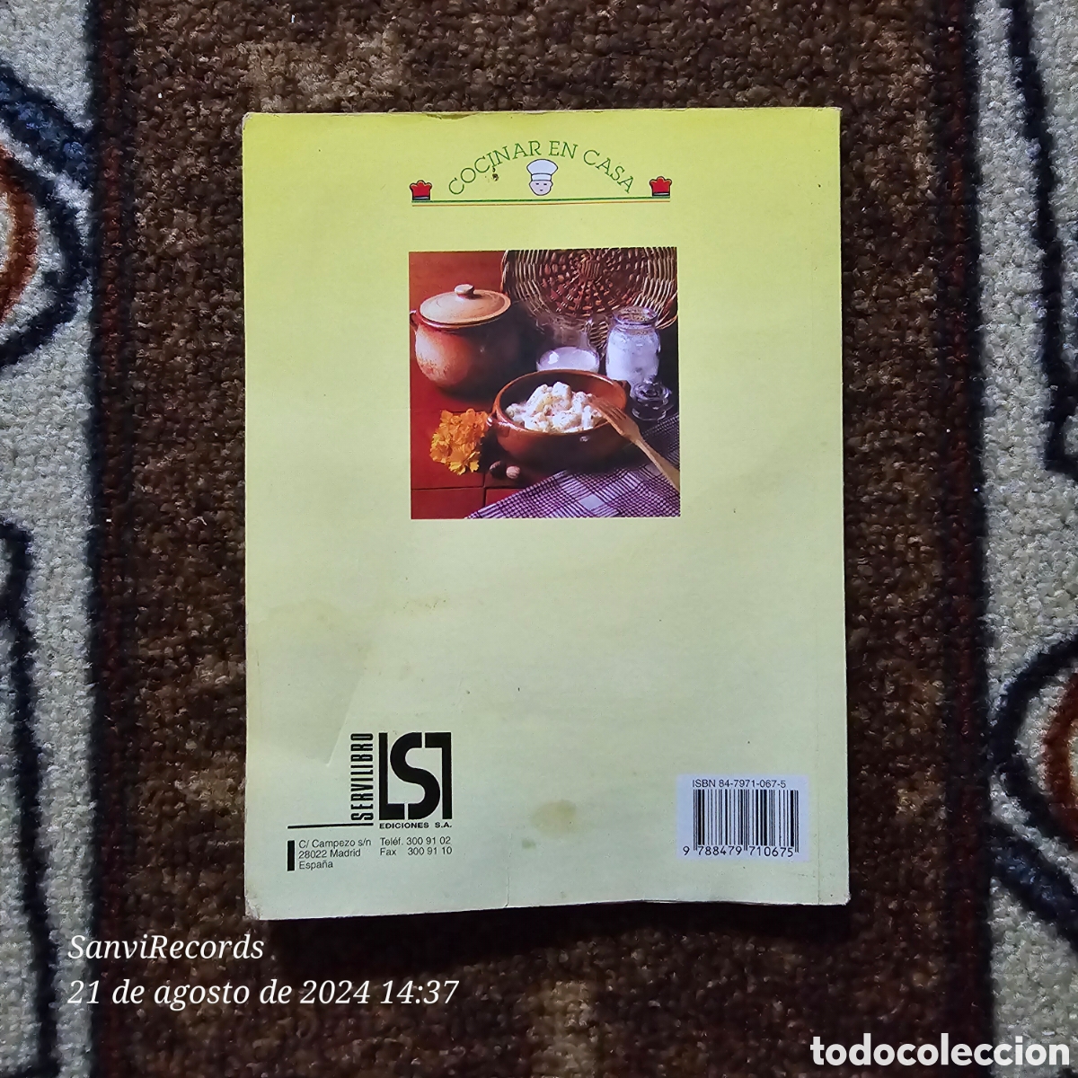 Libros de segunda mano: C&Oacute;MO COCINAR CON MICROONDAS (COCINAR EN CASA) (SERVILIBRO) - Foto 2