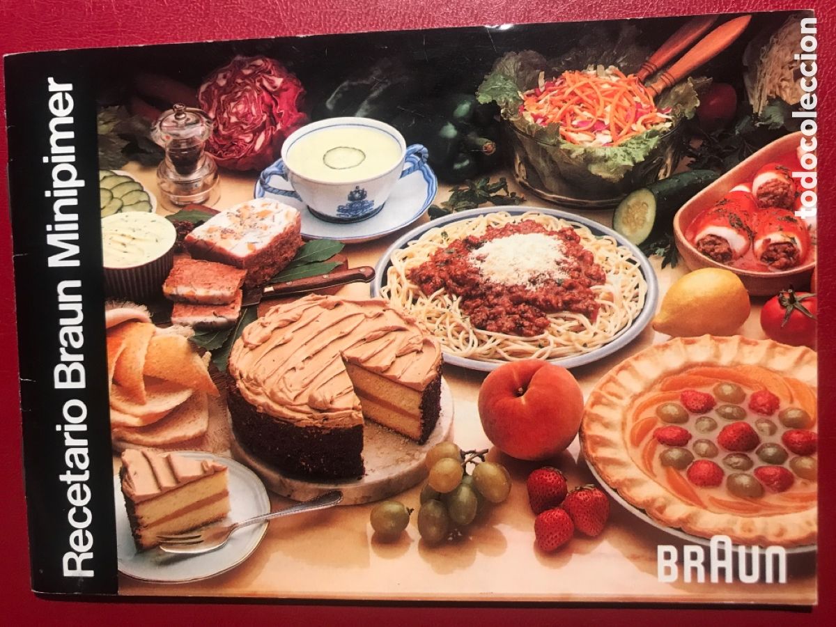 Libros de segunda mano: Librillo recetario BRAUM MINIPIMER a&ntilde;os 90 , curioso