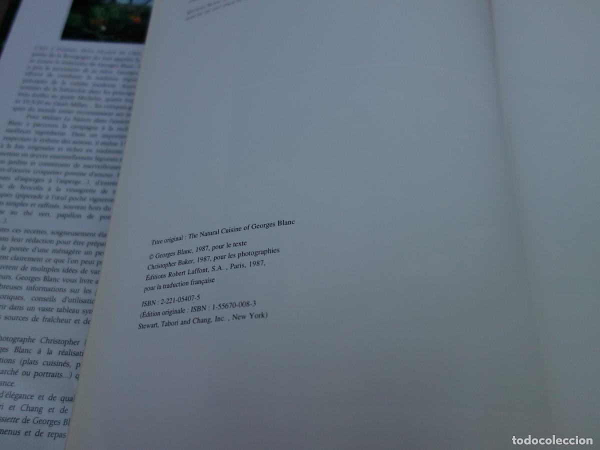 georges blanc. la nature dans l'assiette.nuevo - Compra venta en