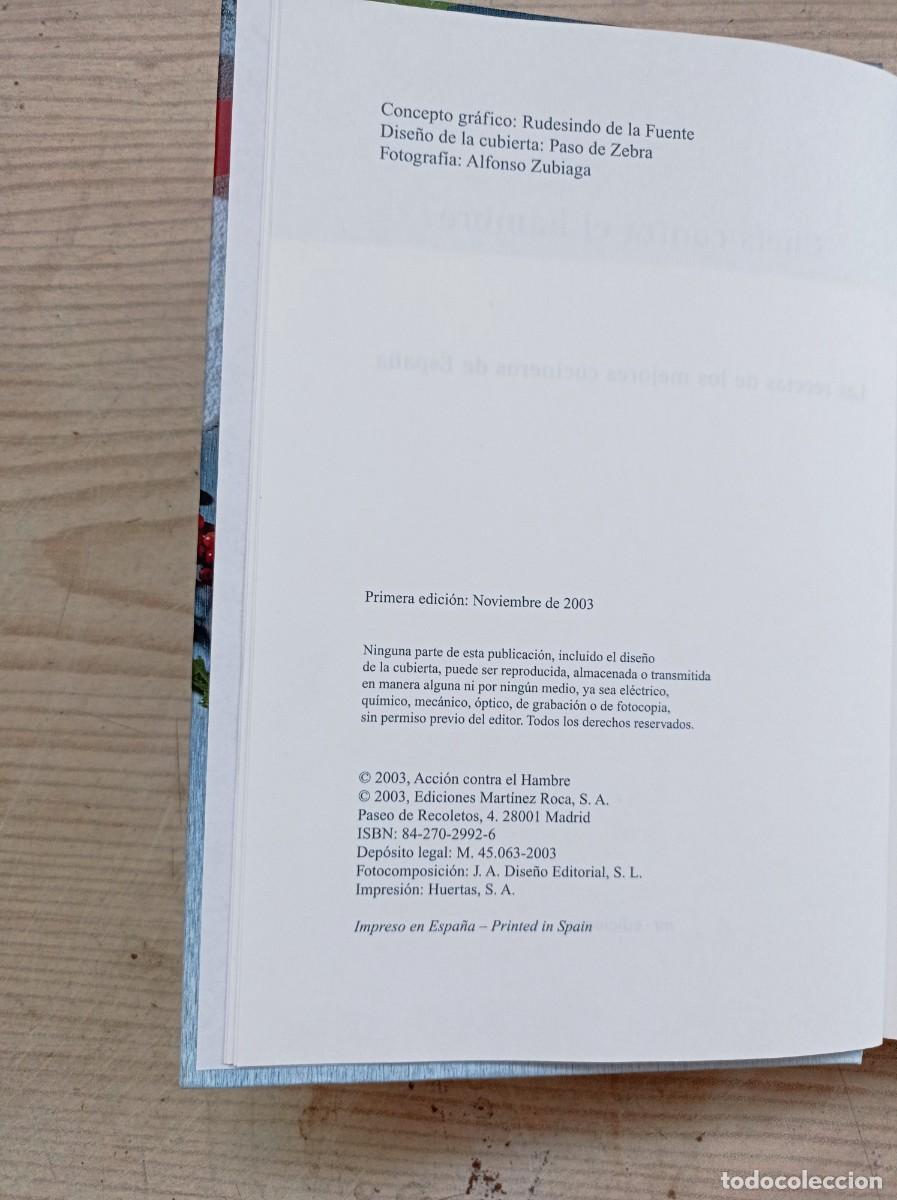 Libros de segunda mano: Chefs Contra El Hambre - 2003 - Ediciones Martinez Roca - Foto 3