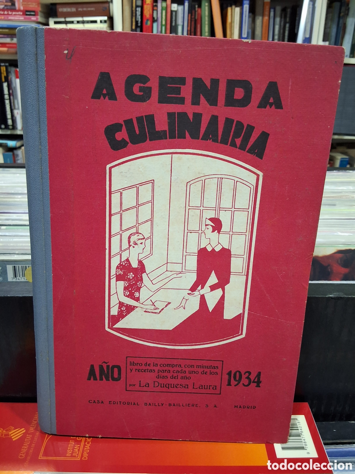 Libri di seconda mano: AGENDA CULINARIA A&Ntilde;O 1934 - LIBRO DE COMPRA, CON MINUTAS y RECETAS PARA CADA UNO DE LOS D&Iacute;AS DEL A&Ntilde;O