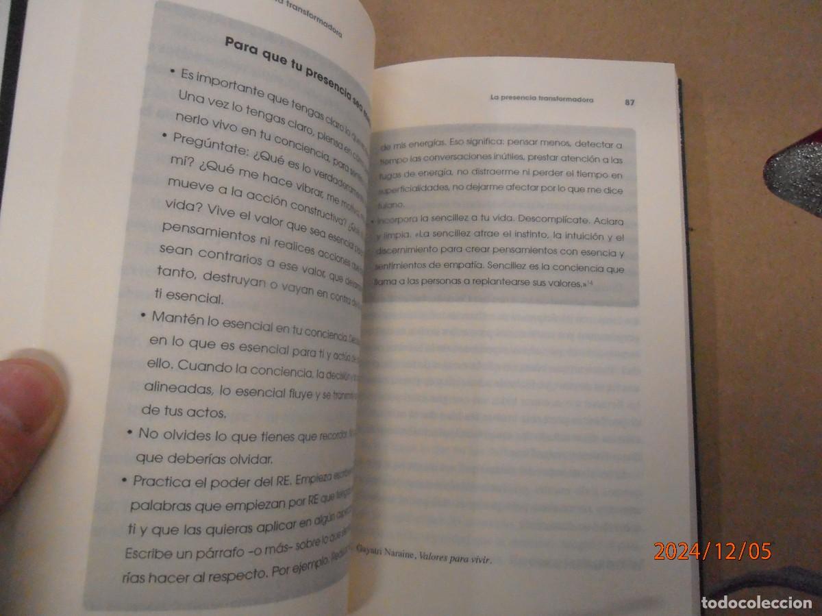 Libros de segunda mano: El Poder de nuestra presencia - Miriam Subirana - - Foto 3