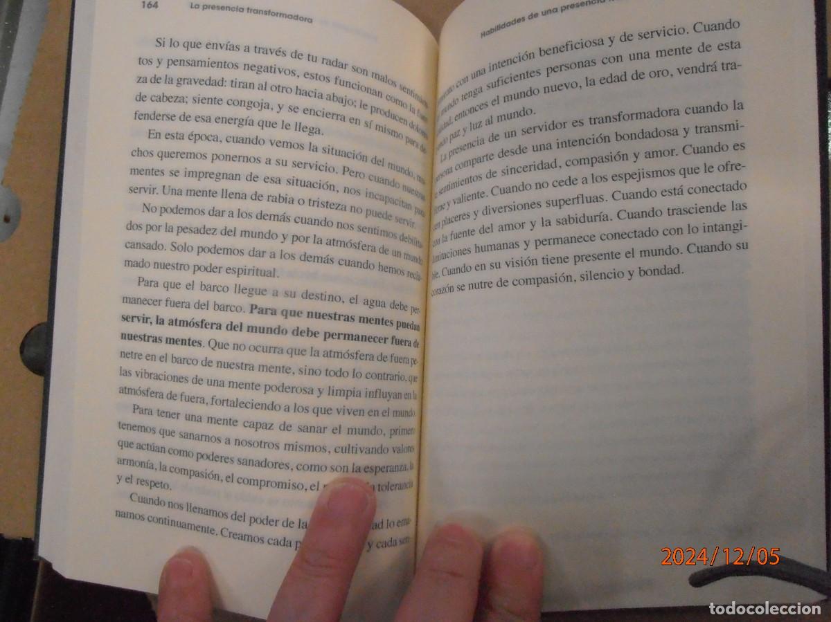 Libros de segunda mano: El Poder de nuestra presencia - Miriam Subirana - - Foto 4