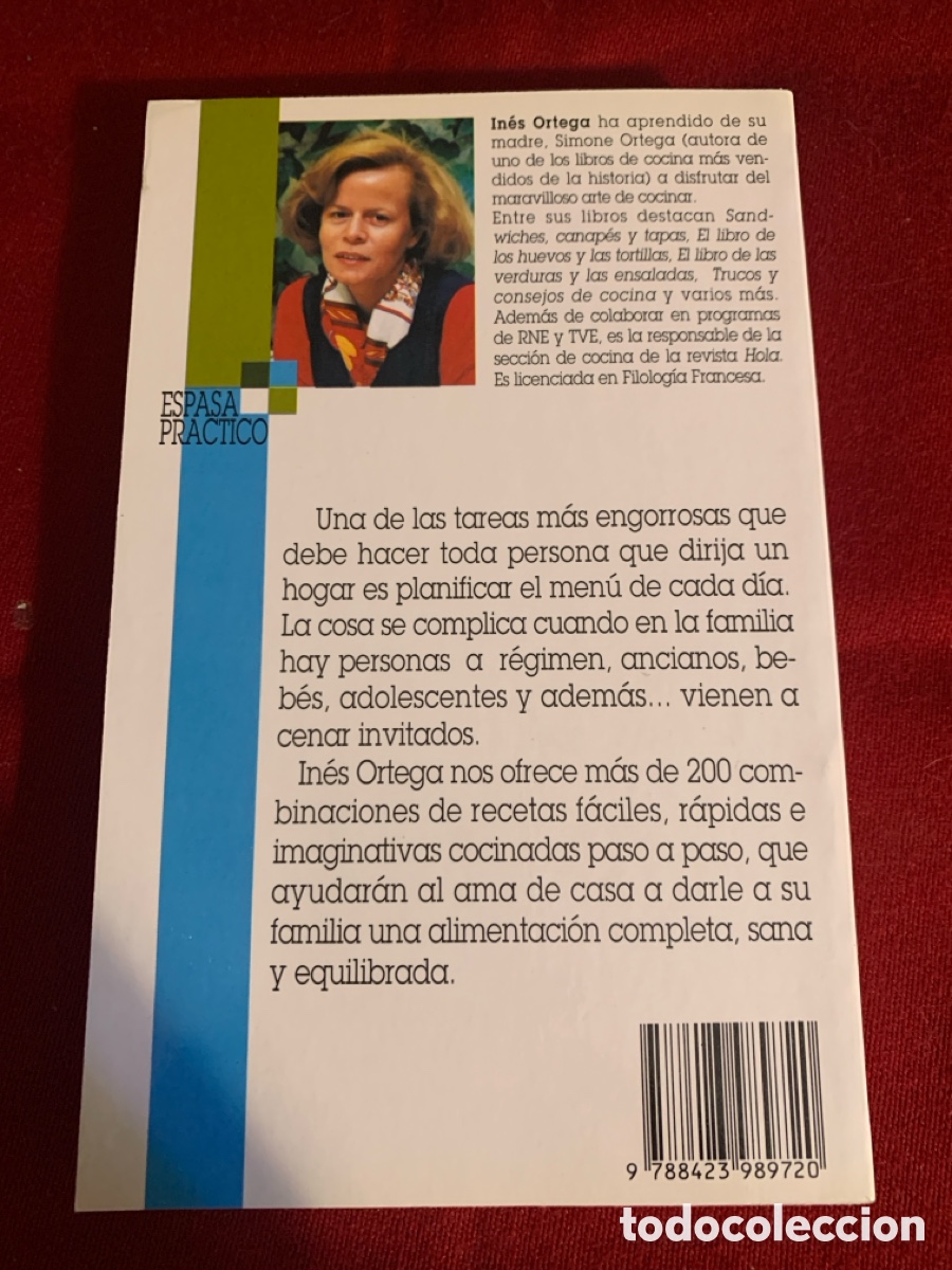Libros de segunda mano: El libro de los men&uacute;s. In&eacute;s Ortega. - Foto 2