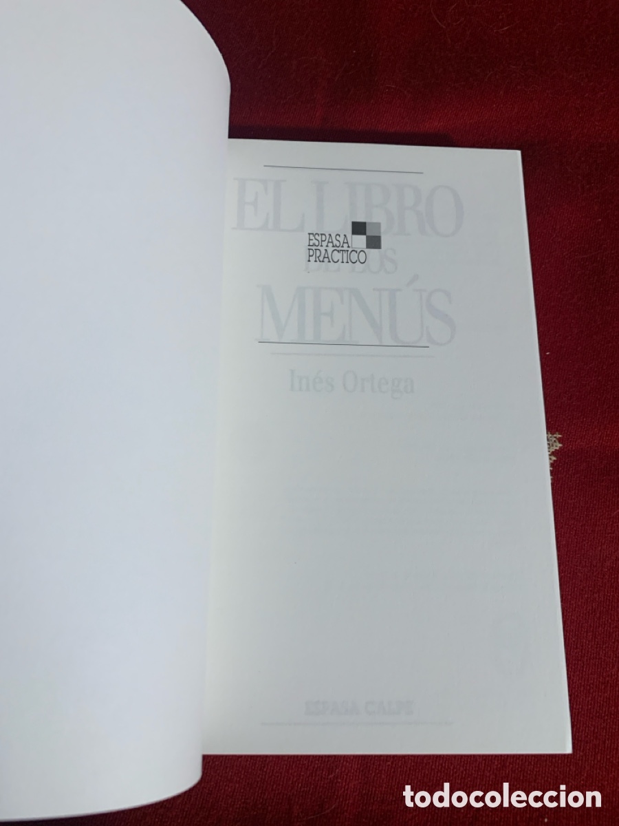 Libros de segunda mano: El libro de los men&uacute;s. In&eacute;s Ortega. - Foto 5