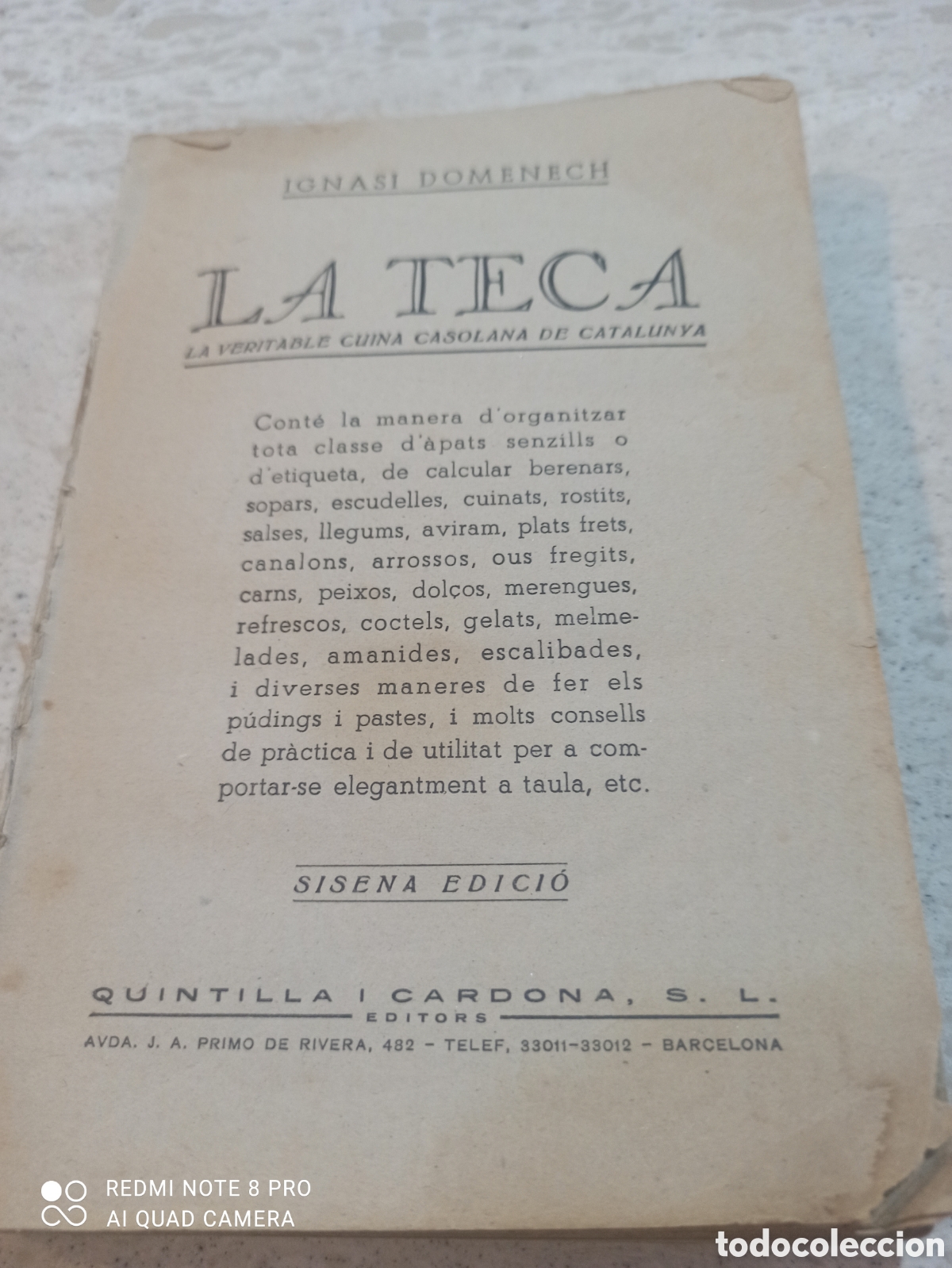 Libros de segunda mano: La Teca de Ignasi Domenech - Foto 2