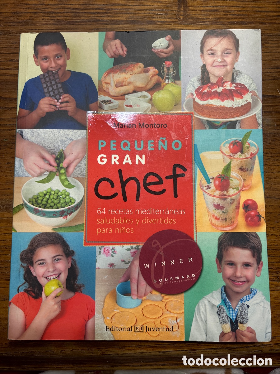 Libros de segunda mano: LIBRO PEQUE&Ntilde;O GRAN CHEF 64 RECETAS MEDITERR&Aacute;NEAS SALUDABLES Y DIVERTIDAS PARA NI&Ntilde;OS