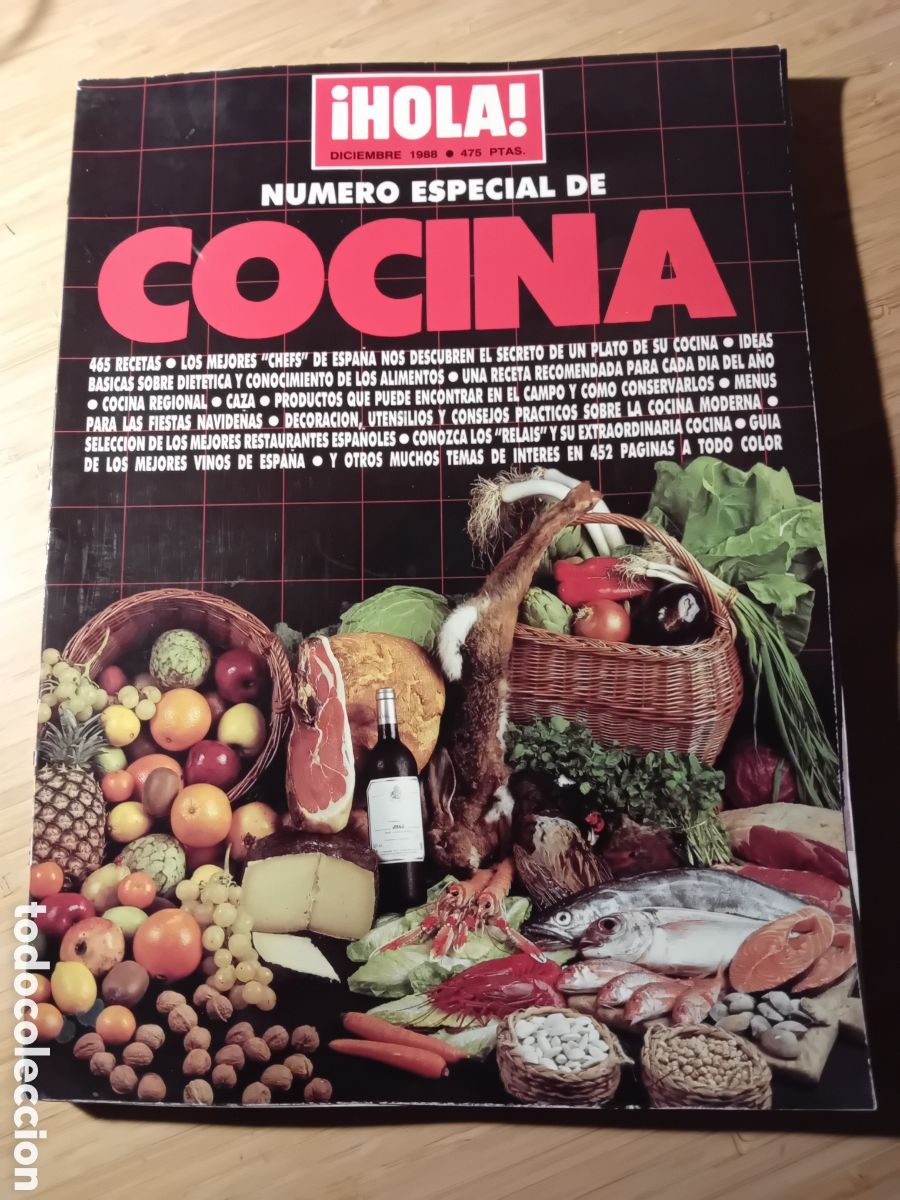 Libros de segunda mano: Revista Hola numero especial de cocina Diciembre 1988