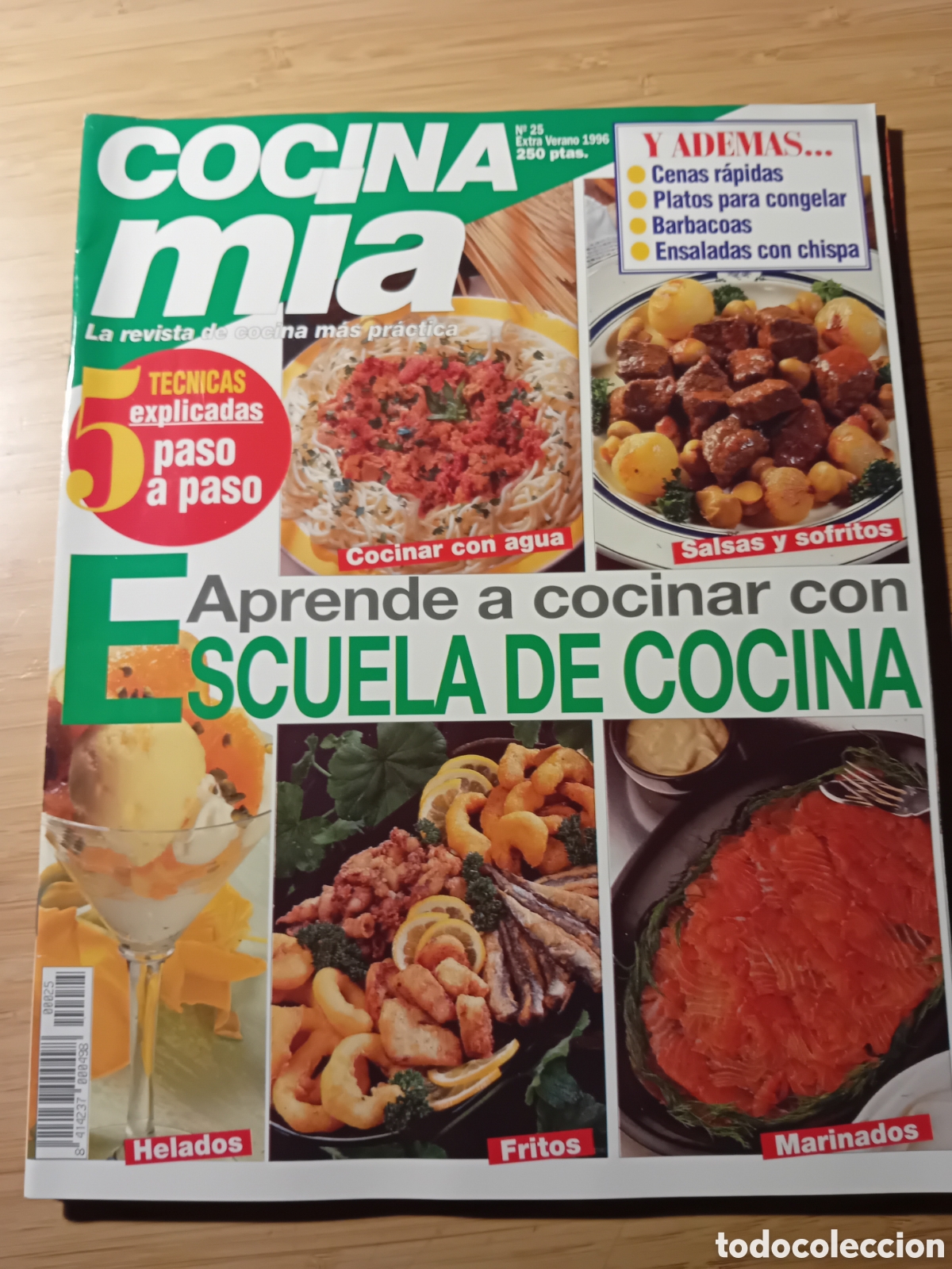 Libros de segunda mano: Revista Cocina m&iacute;a n&ordm;25 a&ntilde;o 1996. Aprende a cocinar con escuela de cocina