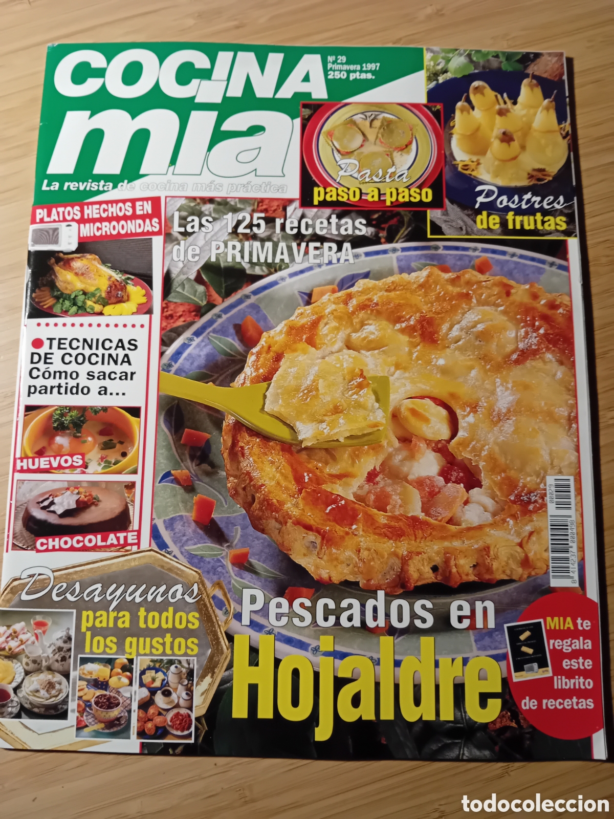 Libros de segunda mano: Revista Cocina m&iacute;a n&ordm;29 a&ntilde;o 1997. Pescados en hojaldre. 125 recetas de primavera