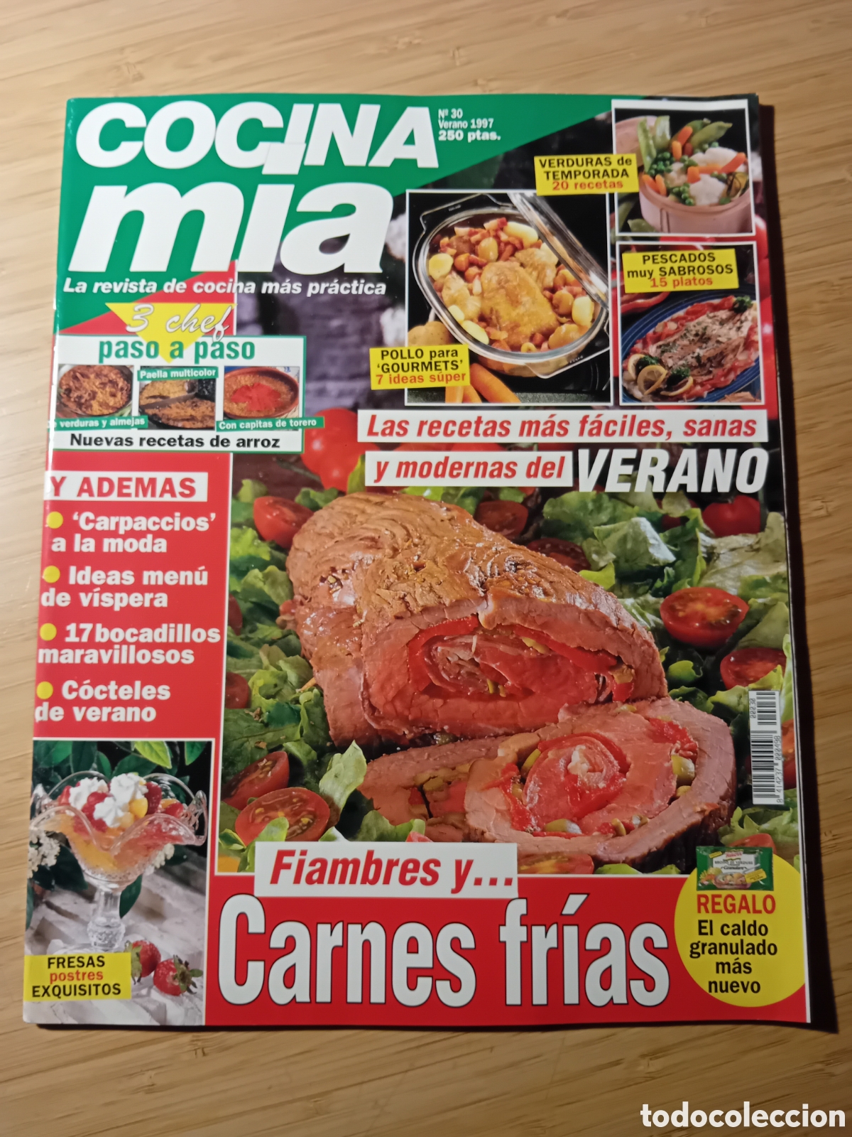 Libros de segunda mano: Revista Cocina m&iacute;a n&ordm;30 a&ntilde;o 1997. Las recetas mas faciles, sanas y modernas del verano