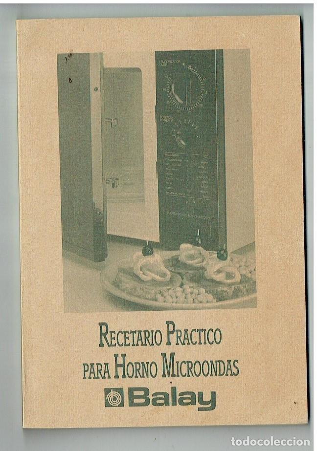 Libri di seconda mano: RECETARIO PRACTICO PARA HORNO MICROONDAS. BALAY. (P/C55)