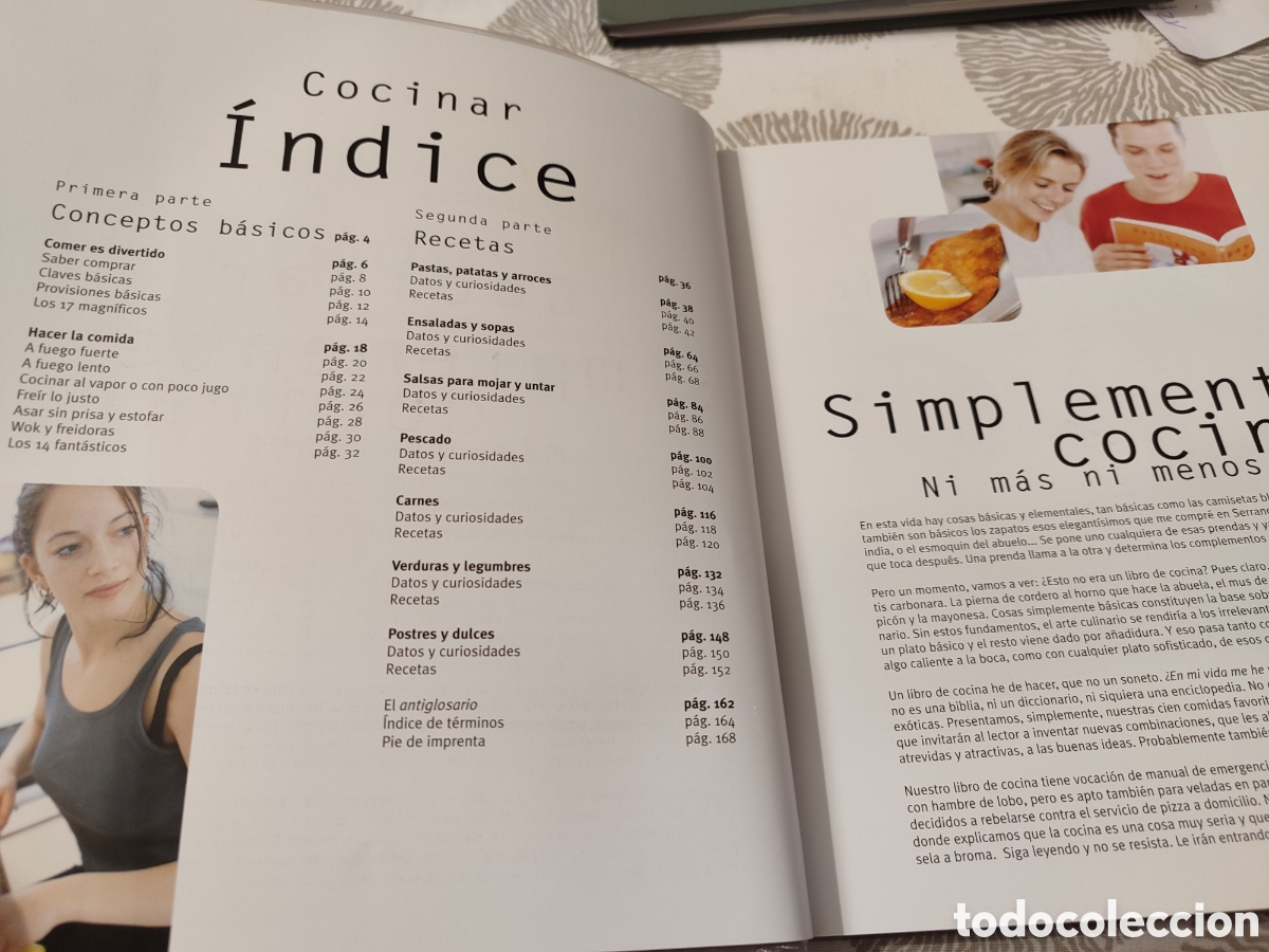 Libros de segunda mano: COCINAR. Principios b&aacute;sicos.Recetas. Color. - Foto 2