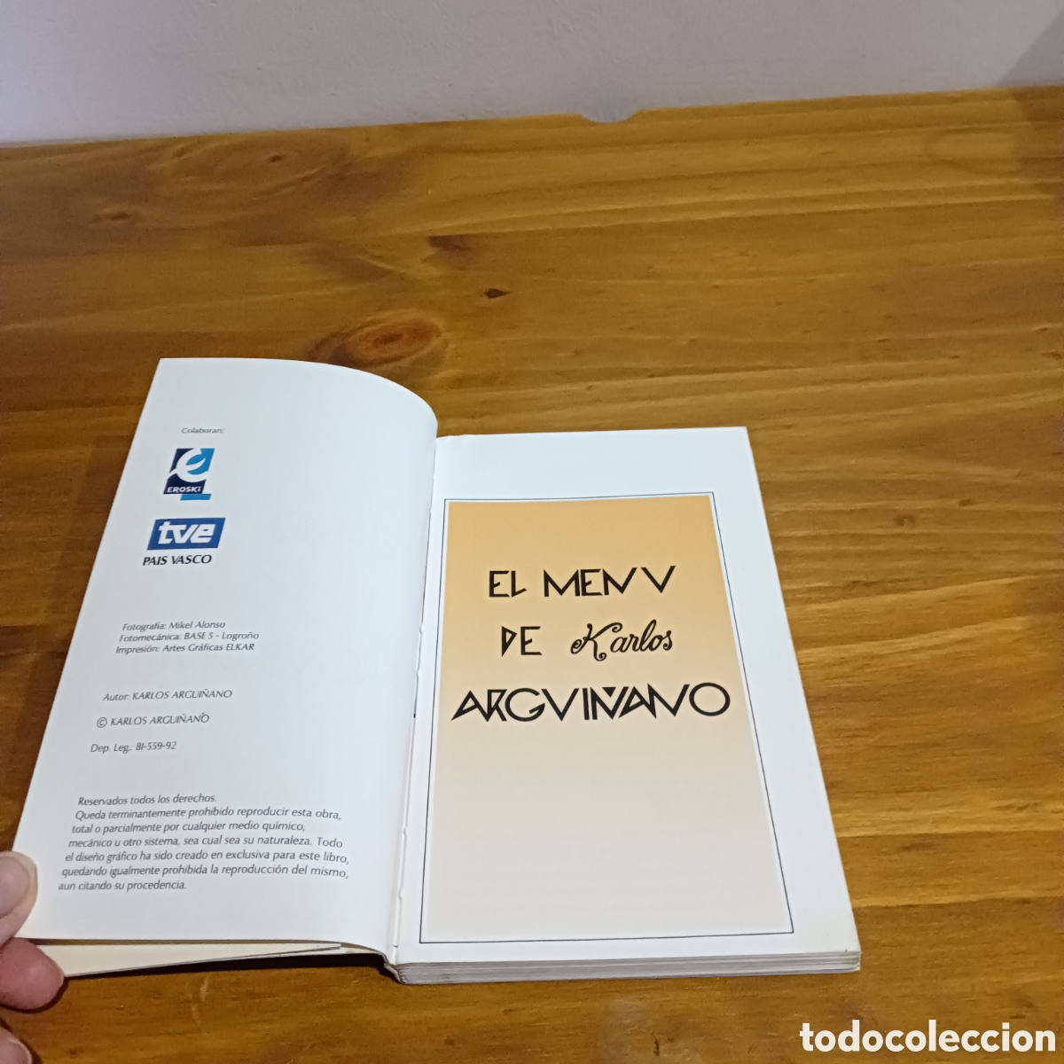 Libros de segunda mano: El men&uacute; de Carlos Argui&ntilde;ano - Foto 2