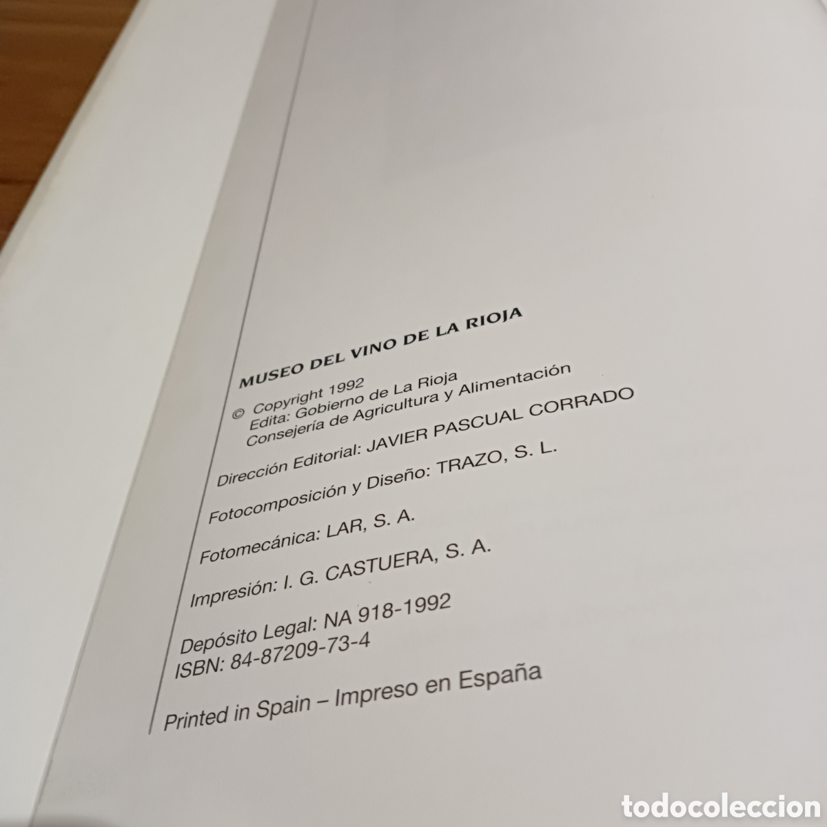 Libros de segunda mano: Museo del vino de la Rioja. - Foto 6