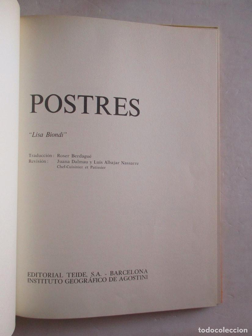 Libros de segunda mano: POSTRES - LISA BIONDI - Foto 2