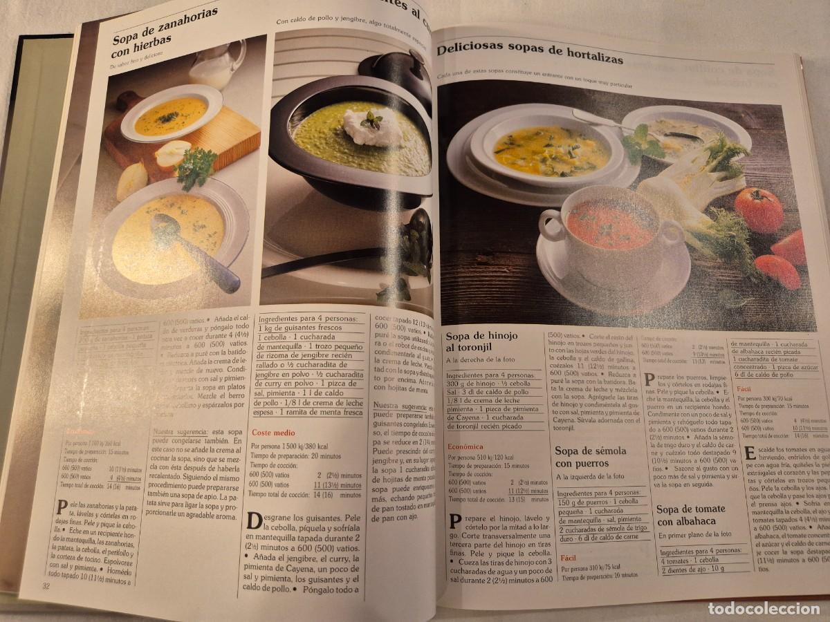 Libros de segunda mano: COCINAR CON MICROONDAS. 200 RECETAS BASICAS. - Foto 3