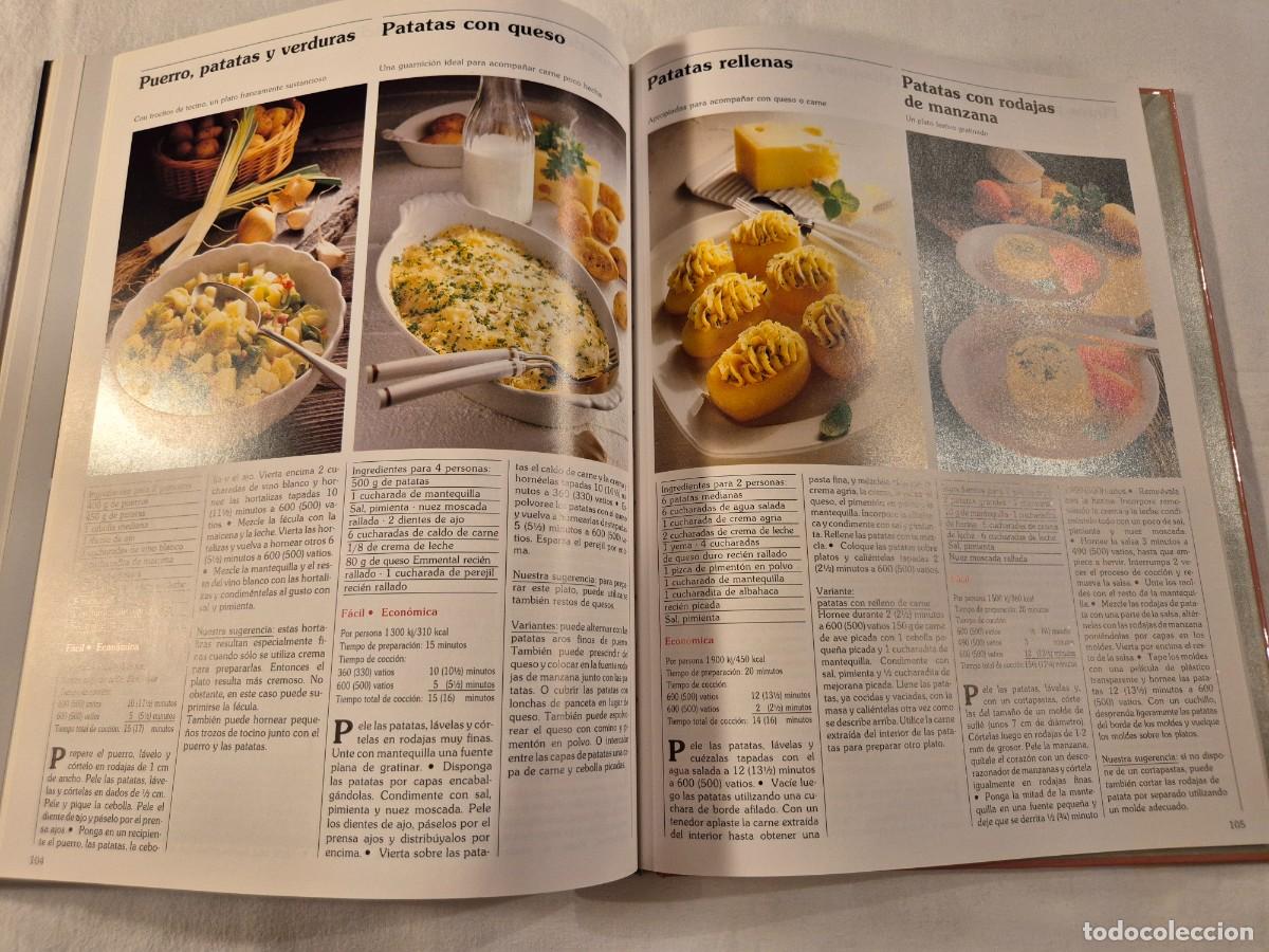 Libros de segunda mano: COCINAR CON MICROONDAS. 200 RECETAS BASICAS. - Foto 6