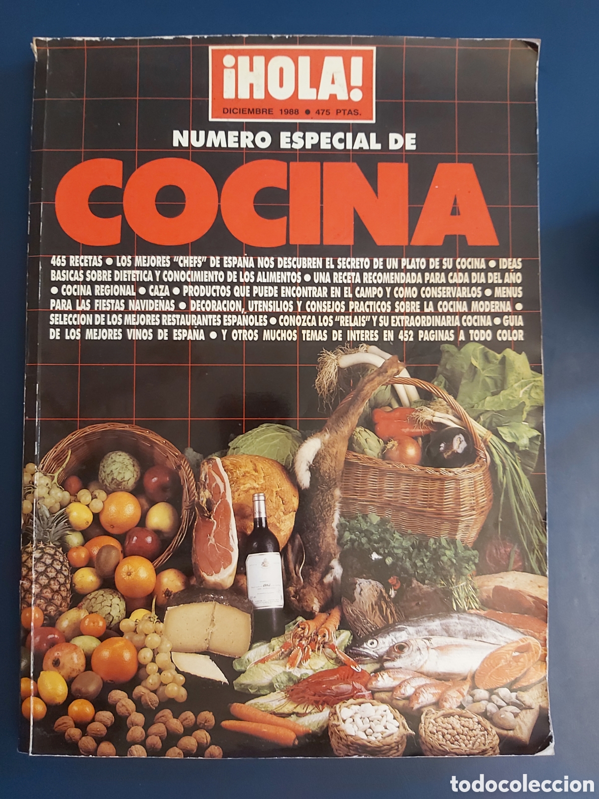 Libros de segunda mano: QUELA LIBRO. COCINA NUMERO ESPECIAL REVISTA HOLA DICIEMBRE 1988