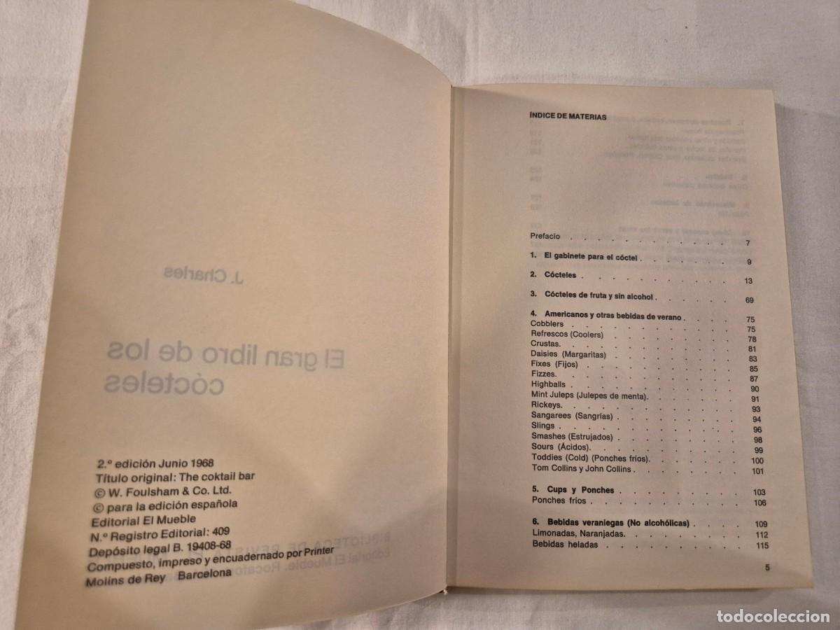 Libros de segunda mano: EL GRAN LIBRO DE LOS COCTELES. - Foto 2