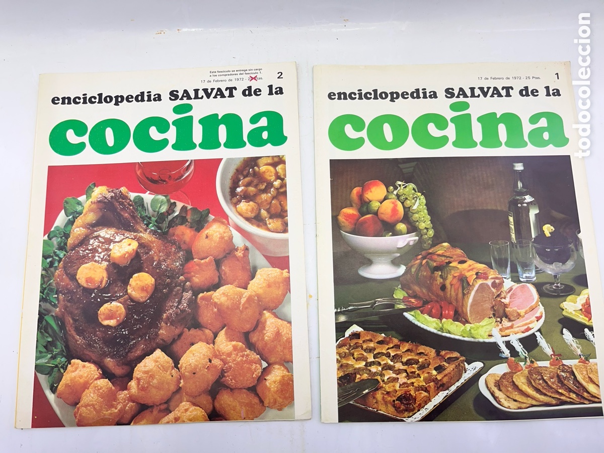 Livros em segunda m&atilde;o: Enciclopedia SAVAT DE LA COCINA 1 y 2 - 17 de febrero de 1972