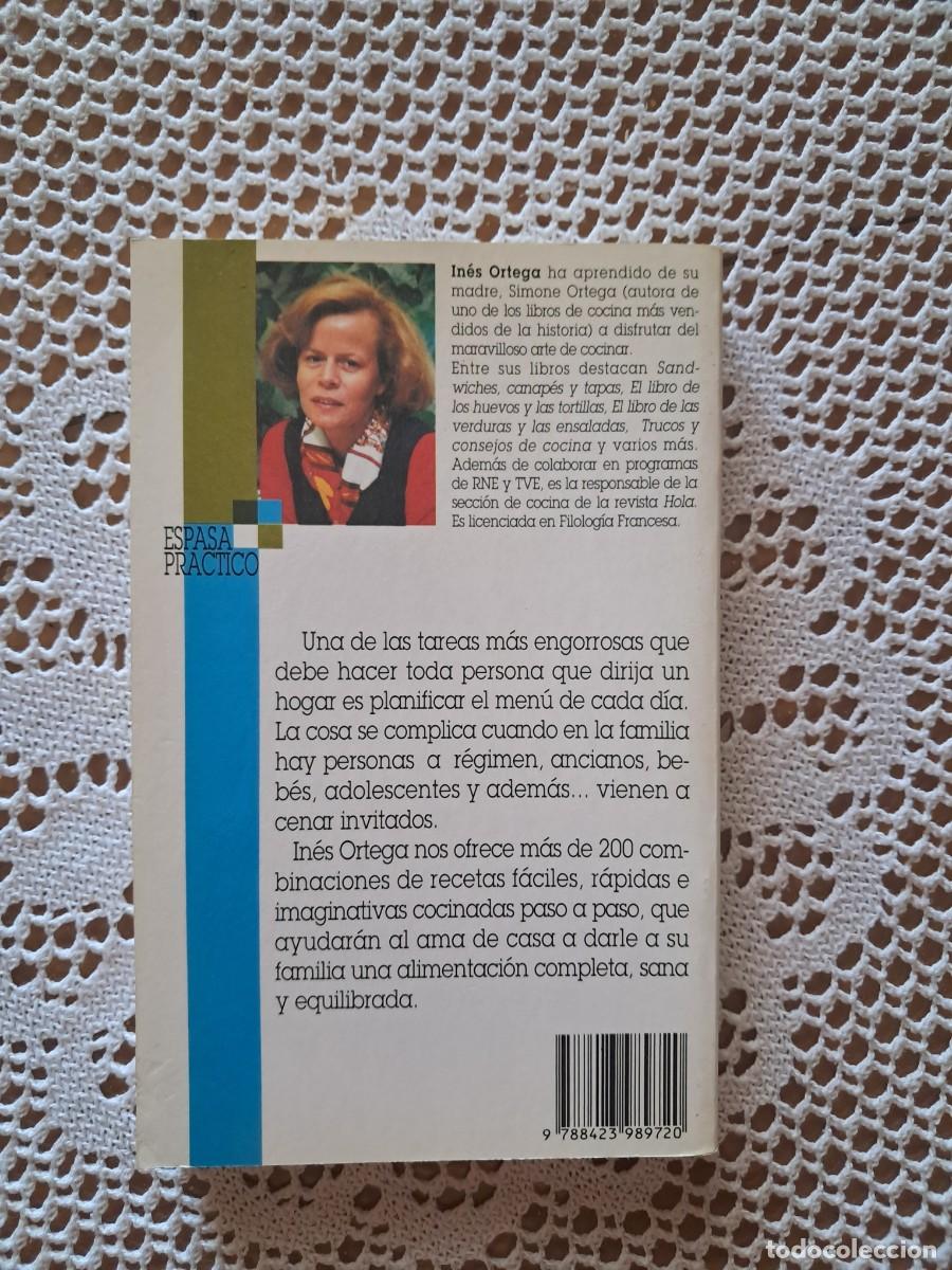 Libros de segunda mano: El libro de los men&uacute;s In&eacute;s Ortega - Foto 2