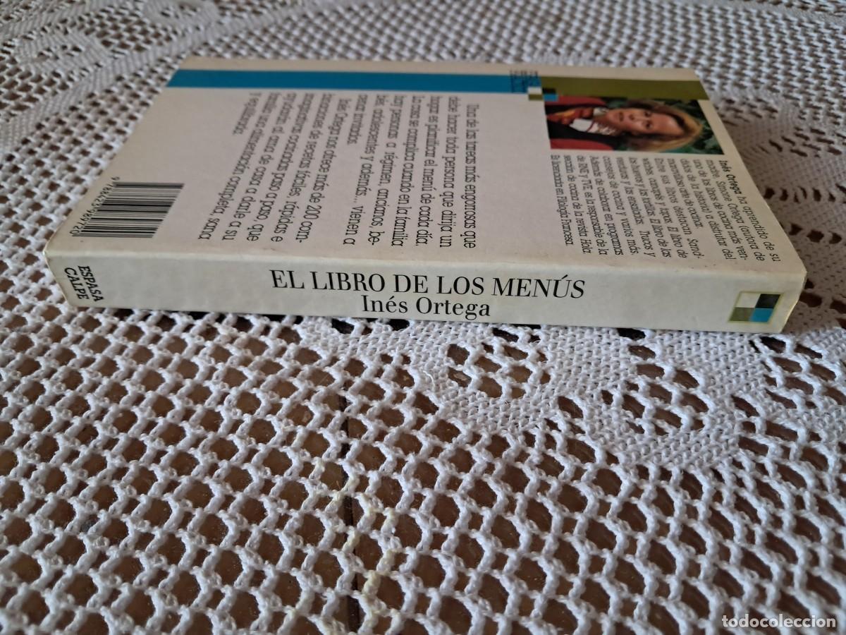 Libros de segunda mano: El libro de los men&uacute;s In&eacute;s Ortega - Foto 3
