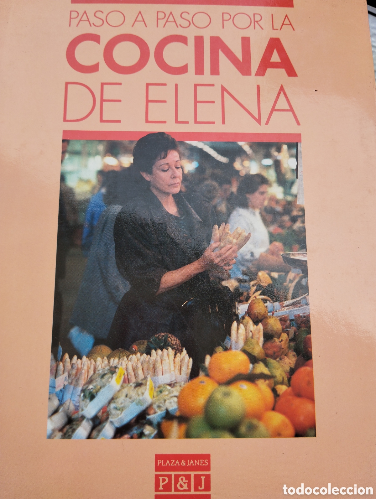 Second hand books: PASO A PASO POR LA COCINA DE ELENA. PLAZA & JANES EDITORES. ELENA SANTONJA. A&Ntilde;O 1987. CARTON&Eacute; CON SO