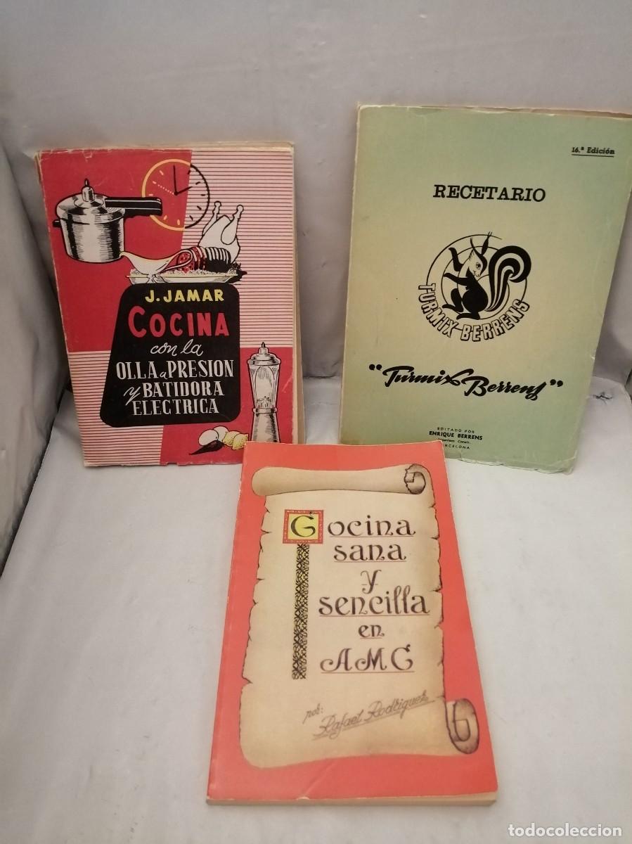 Libros de segunda mano: PACK 3 Libros Cocina a&ntilde;os 1960/1970 (AMC, OLLA PRESI&Oacute;N, TURMIX)