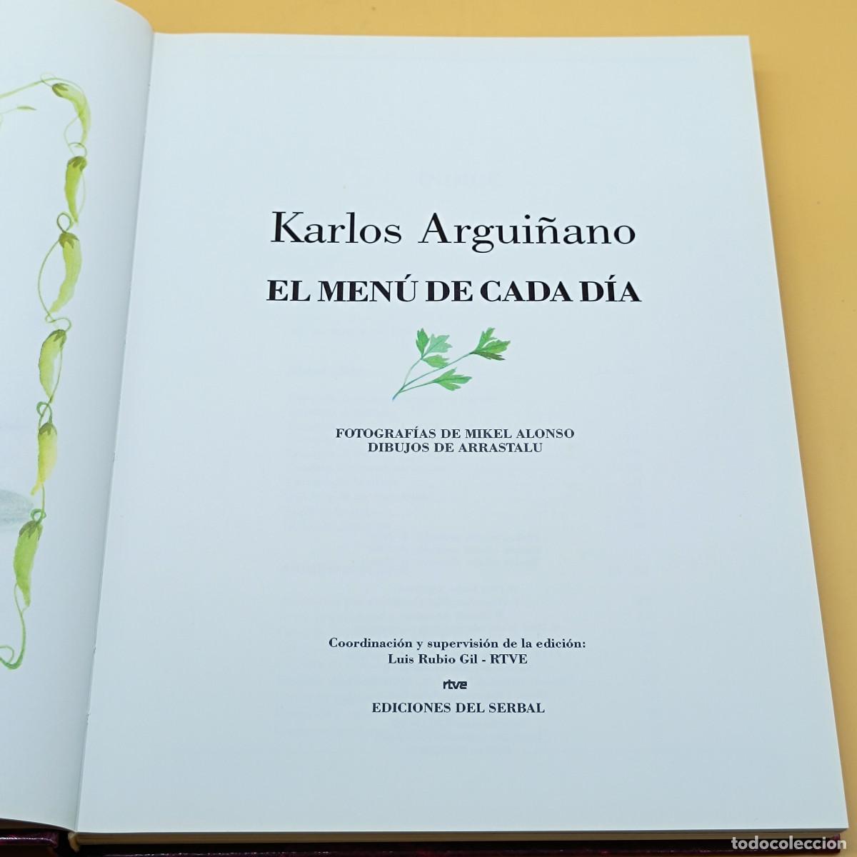 Libros de segunda mano: LIBRO EL MENU DE CADA DIA. KARLOS ARGUI&Ntilde;ANO. 3&ordm; 1992. - Foto 3