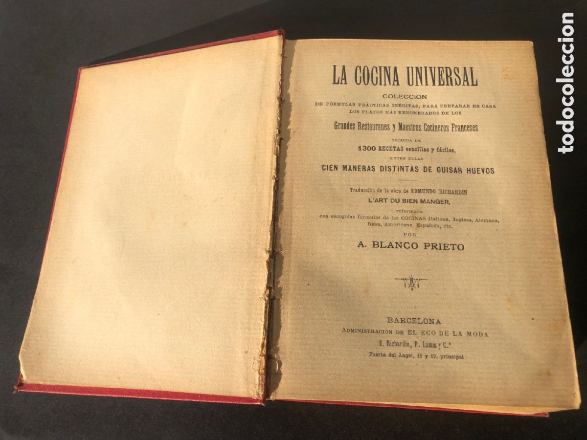 Libros de segunda mano: La cocina universal E. RICHARDIN - Foto 5