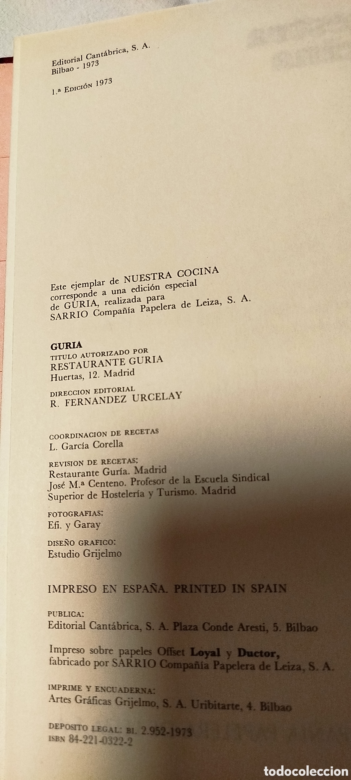 Libros de segunda mano: Libro Nuestra Cocina - Foto 2
