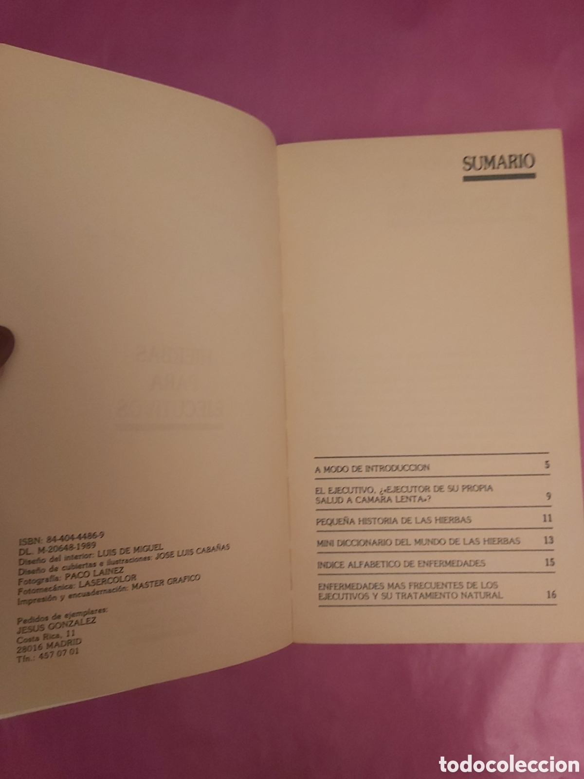 Libros de segunda mano: HIERBAS PARA EJECUTIVOS VVAA 1989 - Foto 5