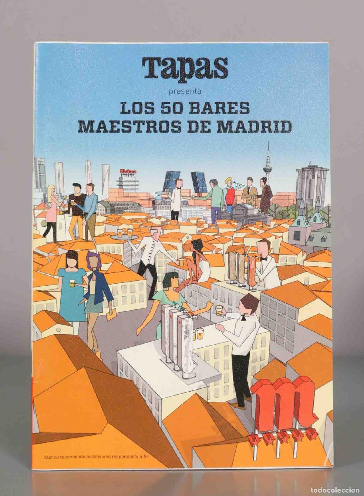 Libros de segunda mano: Tapas. LOS 50 BARES MAESTROS DE MADRID.