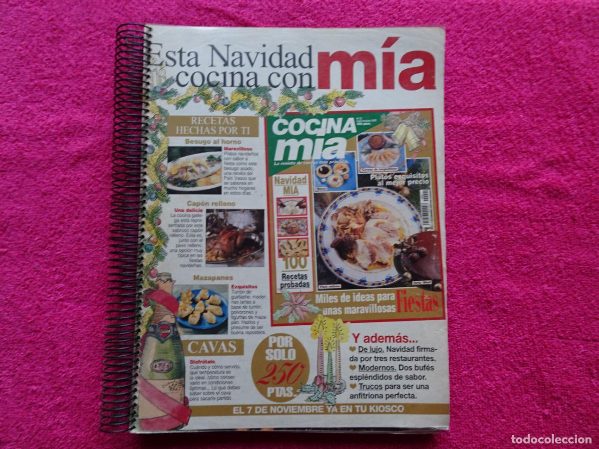Libros de segunda mano: esta navidad cocina con mia revista fichas de cocina libro anillado