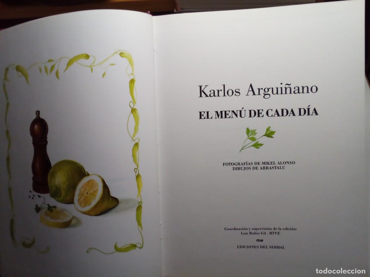 Libros de segunda mano: EL MEN&Uacute; DE CADA D&Iacute;A DE KARLOS ARGUI&Ntilde;ANO. - Foto 2