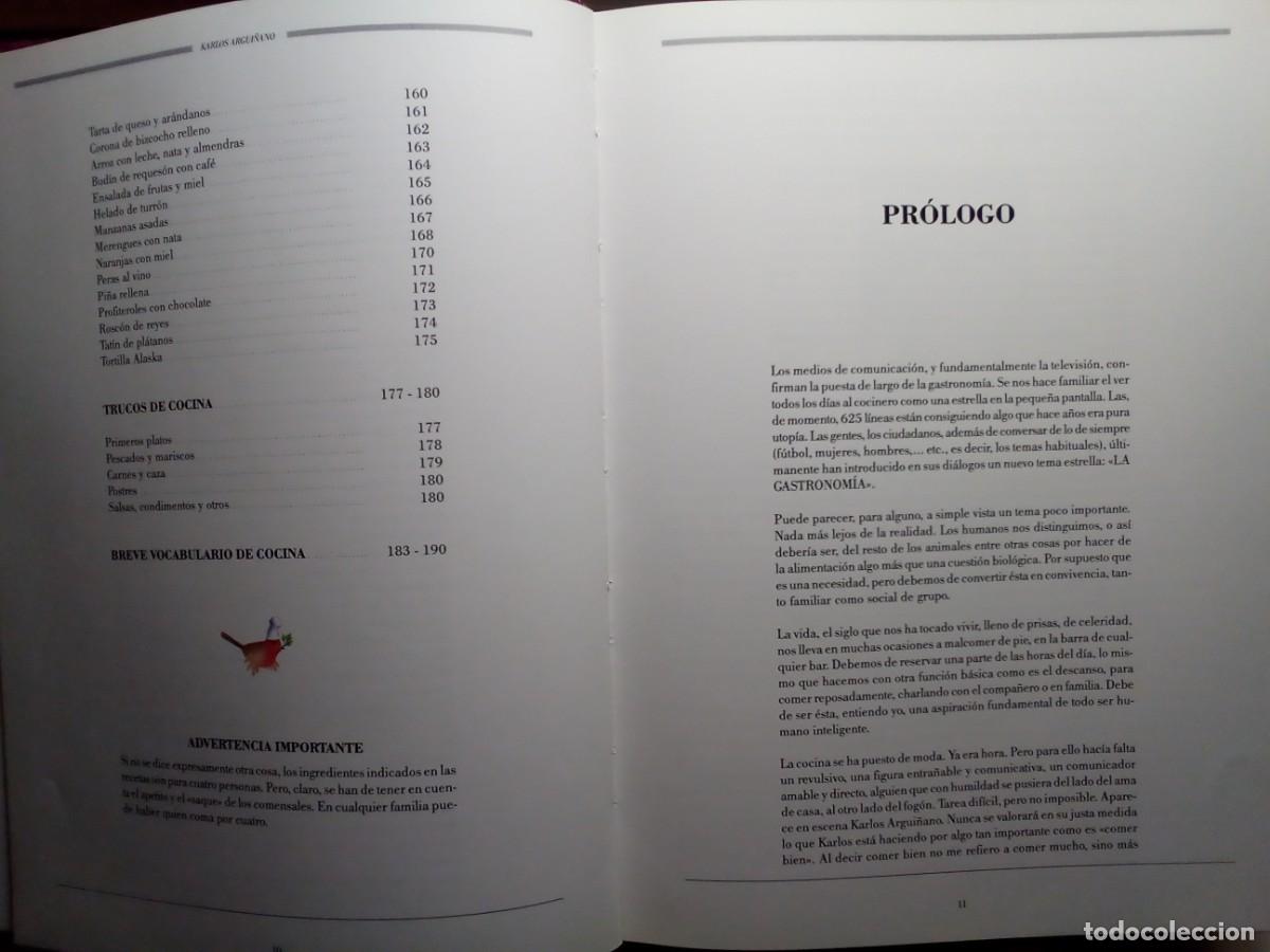 Libros de segunda mano: EL MEN&Uacute; DE CADA D&Iacute;A DE KARLOS ARGUI&Ntilde;ANO. - Foto 5