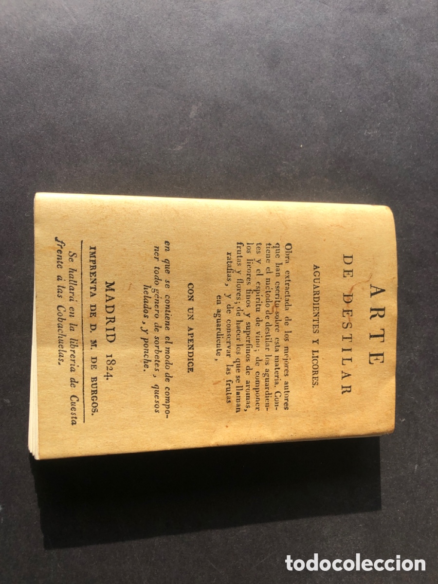 Libros de segunda mano: Libro facsimil EL ARTE DE DESTILAR aguardientes y licores
