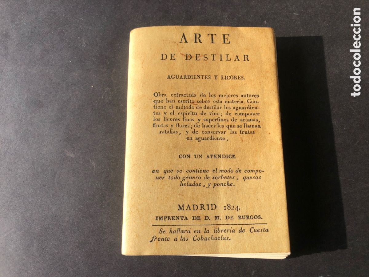 Libros de segunda mano: Libro facsimil EL ARTE DE DESTILAR aguardientes y licores