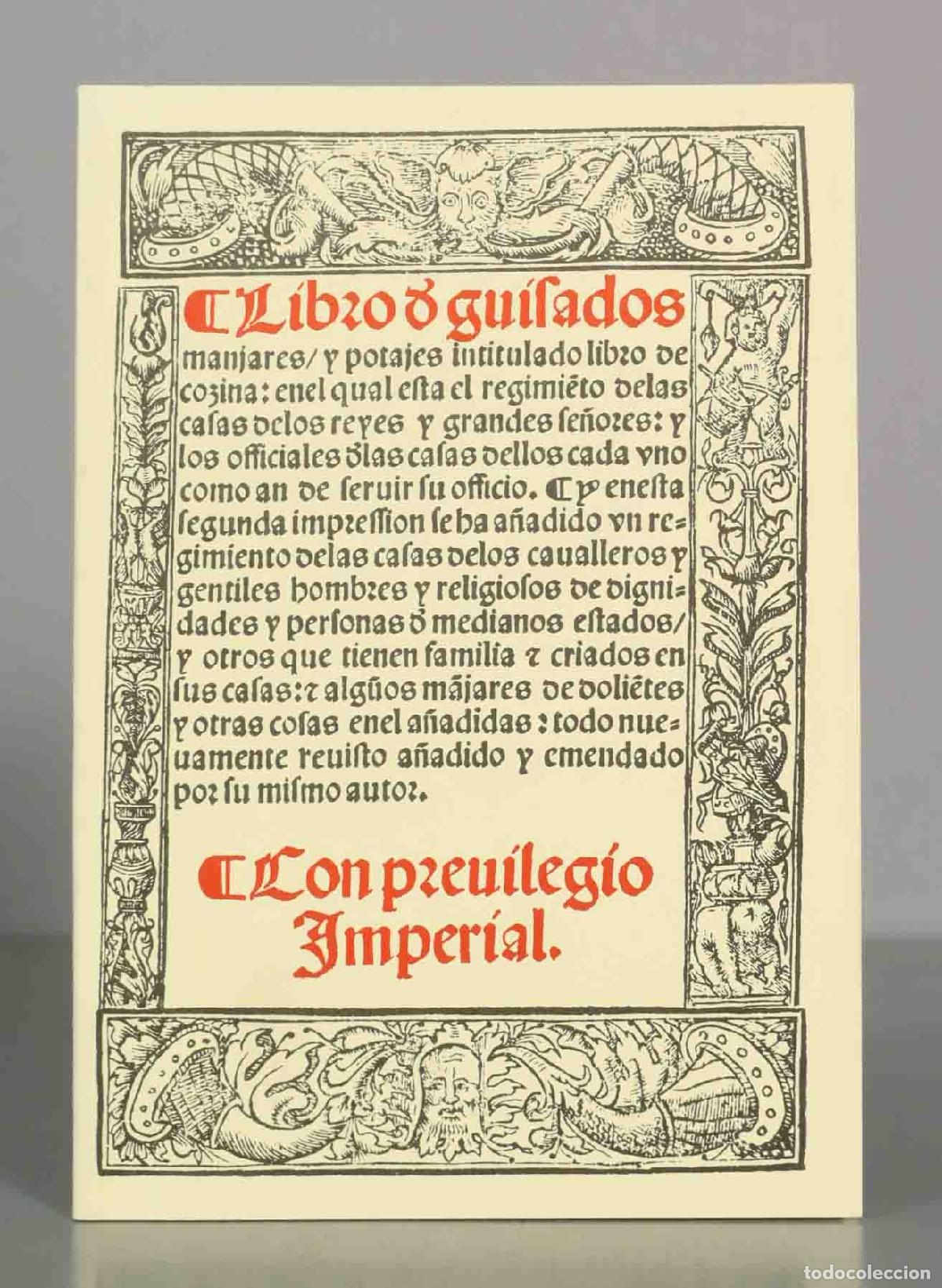 Libros de segunda mano: Libro de guisados manjares y potajes intitulado Libro de cozina - Ruperto de Nola