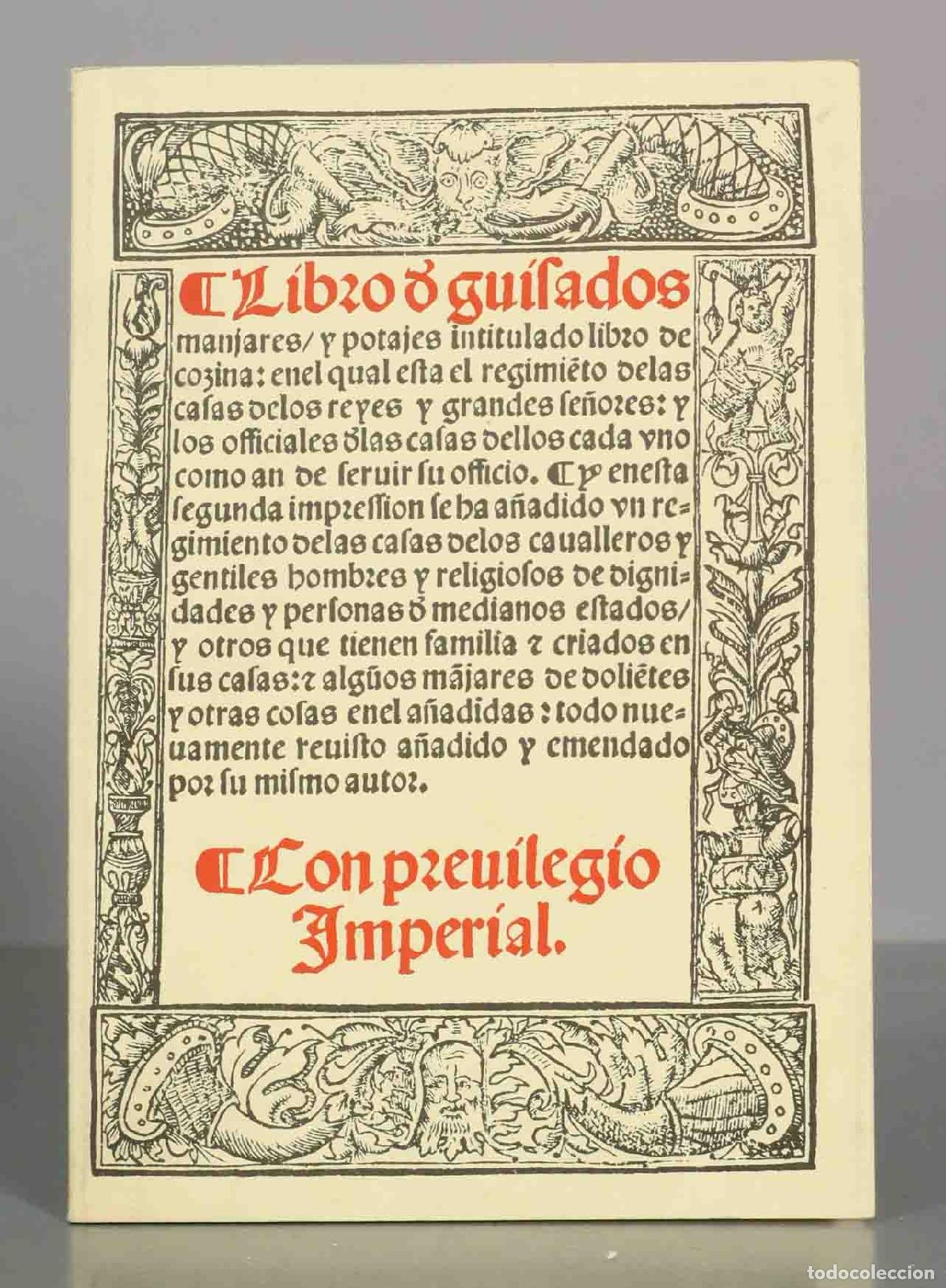 Libros de segunda mano: Libro de guisados manjares y potajes intitulado libro de cozina - Ruperto de Nola