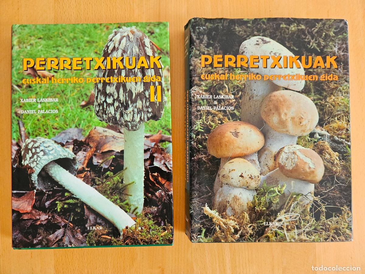Libros de segunda mano: PERRETXIKUAK EUSKAL HERRIKO PERRETXIKUEN GIDA 2 TOMOS. PERRECHICO DEL PAIS VASCO.