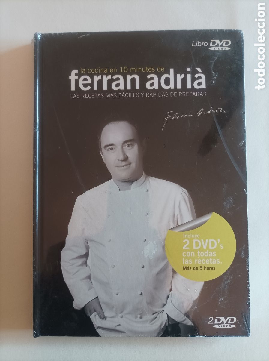 Livros em segunda m&atilde;o: Ferr&aacute;n Adri&agrave;. La Cocina en 10 minutos. Libro + 2 DVDs . Nuevo. Precintado